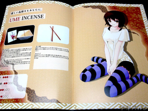 香彩堂から販売されている「HANGA」というシリーズのお香を紹介上はほのかにすっぱい香りがする「UME INCENSE」