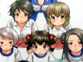 じょしちゅー達の失笑学園ライフ「きょうの思春期」2巻 裏表紙が尻ピラミッド