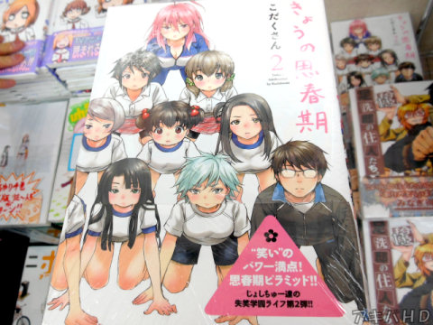 一條マサヒデ氏×いぬぶろ氏「きょうの思春期」2巻「“笑い”のパワー満点！思春期ピラミッド！！」女子中学生の人間ピラミッド