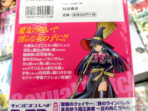 裏表紙「魔女の呪いで淫らな女の子に！？」