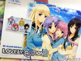 「LOVELY×CATION2」ステッカーと台紙