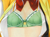制服開いてブラチラ