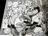 触手が2人を襲って服がビリビリ