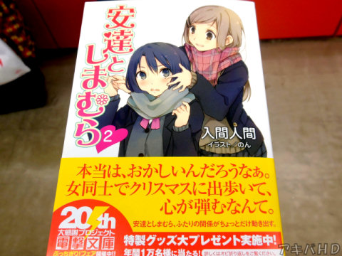 「安達としまむら」2巻(著:入間人間氏、イラスト:のん氏)