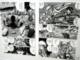 上の画像の写植入り版、上下に並べて展示されていた